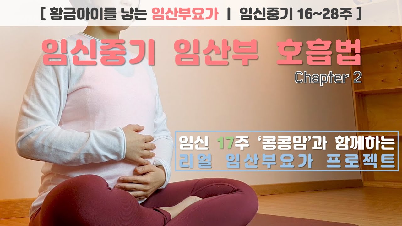 임신중기(16~28주) 임산부요가 호흡법 [임신 17주 콩콩맘과 함께하는 리얼 임산부요가 프로젝트-Chapter 2]