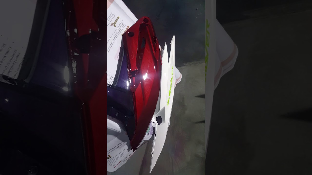 Repaint Honda Vario White Solid Candytone Red Hitam Repaint Honda Vario White Solid Candytone Red Hitam