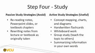 The Study Cycle Profile