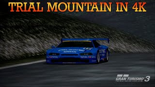 Gran Turismo 3 A-Spec - Trial Mountain in 4K! Nissan Calsonic Skyline '00