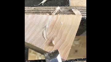 Chisel Cuts End Grain Like Butter