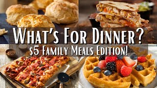 $5 Family Meals Your FAMILY Will Actually EAT!! 4 CHEAP, HEALTHY & DELICIOUS MEALS! #dinner #eat