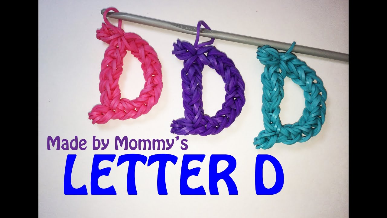 letter d charm without the rainbow loom youtube bands that start with the letter s