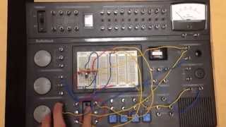 Light-dark detector on radio shack electronic kit