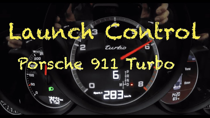 Tacho 0-280 km/h // Porsche 911 Turbo Coupé Launch Control