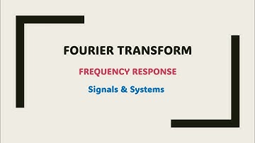 4.6 Frequency Response / Solution to Differential Equations