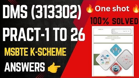 DMS All practical Answers in one shot MSBTE k-scheme || MSBTE || msbte k-scheme #ytshorts#education