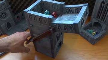 Self-loading modular dice tower and 3d printable testing 3