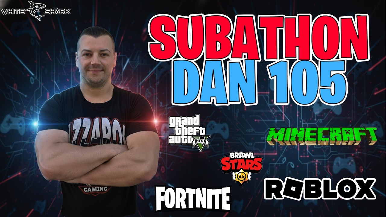 AZZATHON / SUBATHON DAN 105. Among US, Brawl, Fortnite