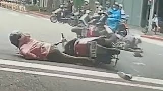 【車禍影片】聽到你叫那麼慘我就放心了(2025.10.27 臺北市中山區民生東路三段與建國北路二段口