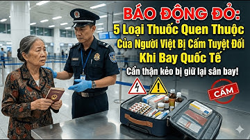 BÁO ĐỘNG ĐỎ: 5 Loại Thuốc Quen Thuộc Của Người Việt Bị Cấm Tuyệt Đối Khi Bay Quốc Tế