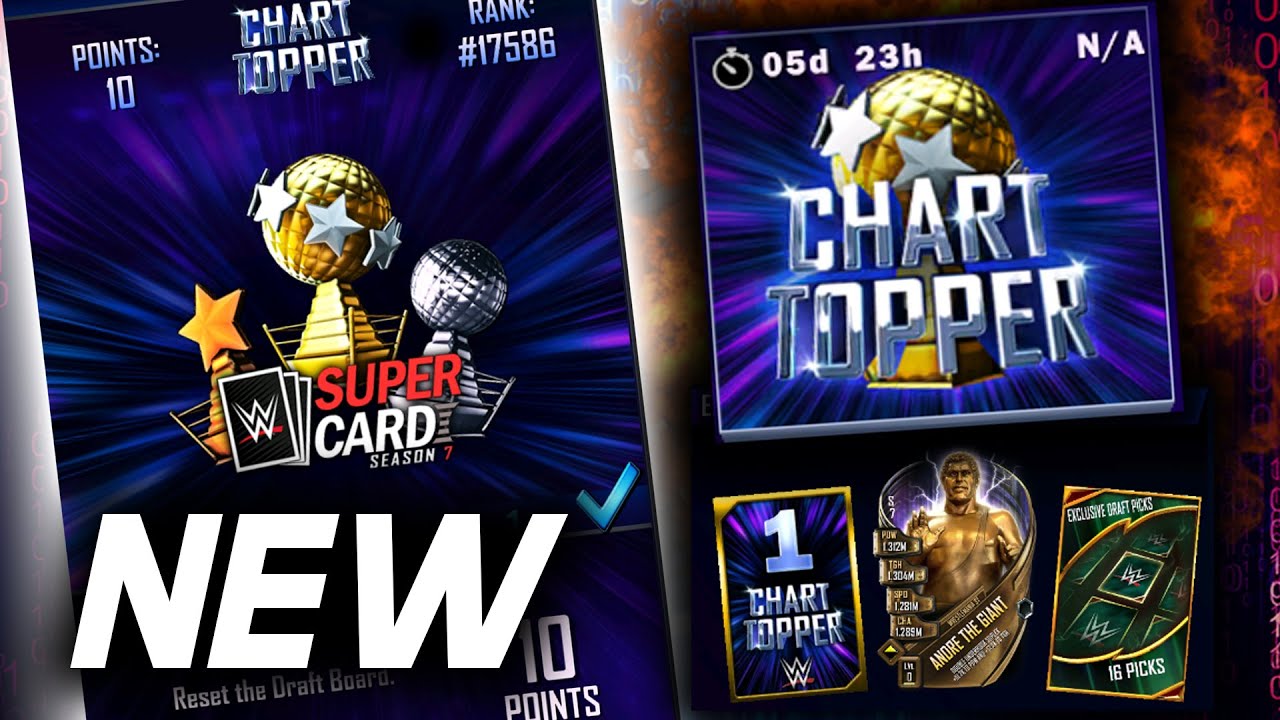 *NEW* CHART TOPPER FIRST LOOK!! - NEW GLOBAL EVENT IN SUPERCARD - WWE ...