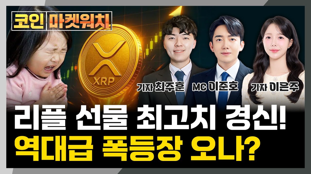 리플(XRP), 선물 사상 최고치 경신! 역대급 폭등장 오나? l 코인 마켓워치