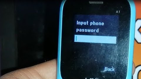 how to remove password from call logs in lava a1