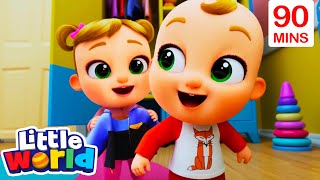 Let&#39;s Get Dressed Song | Kids Songs &amp; Nursery Rhymes by Little World