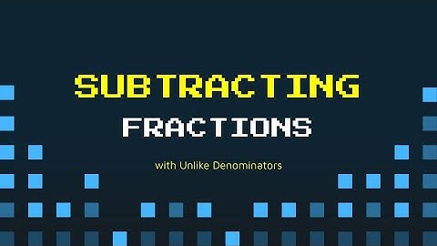SUBTRACTING FRACTIONS with UNLIKE DENOMINATORS  |  TEKS 5.3H  |  Attack of the 8-Bit Aliens