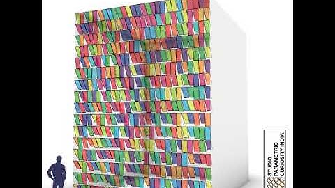 Studio Parametric Curiosity kinetic facade simulation using wind