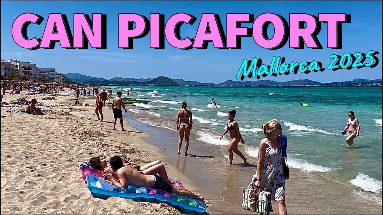 Can Picafort🌴🏖️MALLORCA island NEW! Beach🩷Shopping🩷Locations XXL Walk 