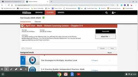 SBCUSD   Student  Chromebook   How to work on a Google Assignment from Savvas(Pearson) Easy Bridge