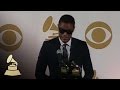 Maxwell backstage at the 52nd GRAMMYs | GRAMMYs