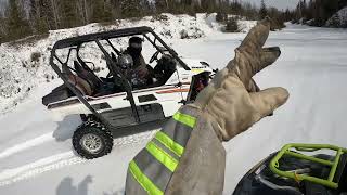 750 Brute Force Looking for deep snow Part 1 Of 2 (2nd Snow rip of the year)