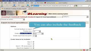 How to export Moodle™ Software Platform grades to Excel