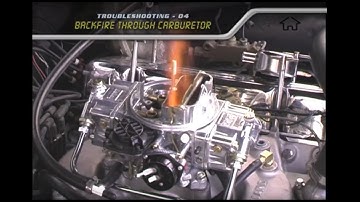 Troubleshooting - backfire through carburetor