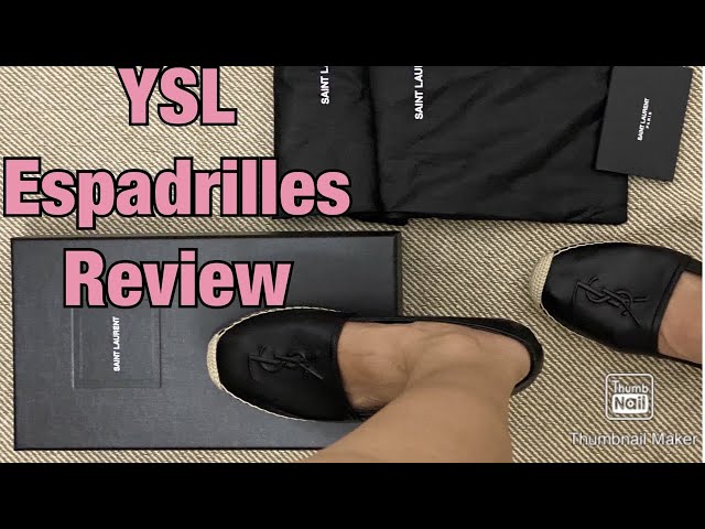 Review: YSL Espadrilles in Black Leather - FunSizeFit