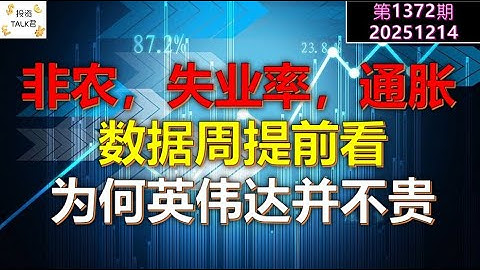 ✨【投资TALK君1372期】宏观数据周，提前看预期！为何英伟达并不贵？✨20251214#CPI #nvda #美股 #投资 #英伟达 #ai #特斯拉