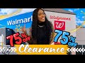 75% OFF CLEARANCE! WALMART VS WALGREENS!  SQUISHMALLOWS • DISNEY • CANDY &amp; MORE!