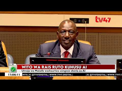 Rais Ruto ahimiza ushirikiano wa kimataifa wa AI