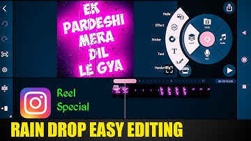 Rain Drop Video Editing | Kinemaster Node Video Editor
