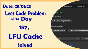 460 || LFU Cache || Leetcode Daily Challenge