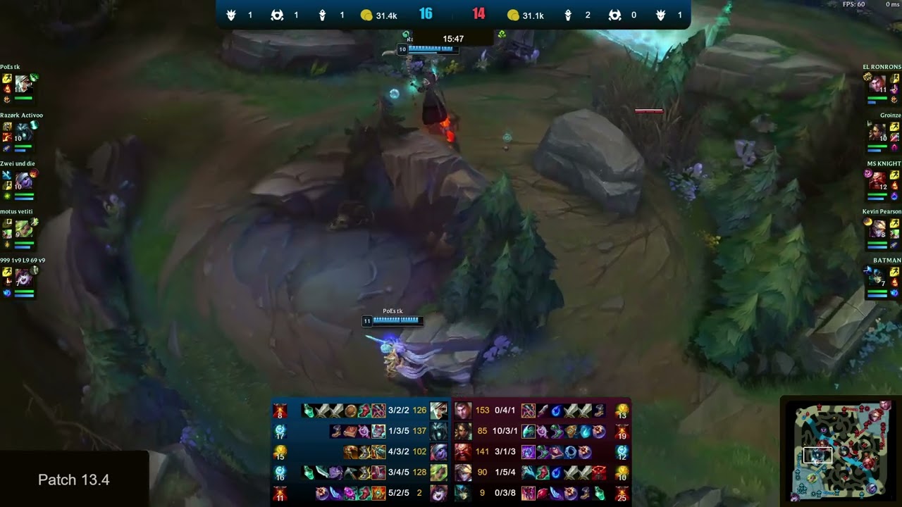 🔹[EIQ] Zicssi🔹[FNC] Razo -VS- 🔸[FNCR] Oscarinin🔸[MS] Kuroneel - LoL Ranked Replay