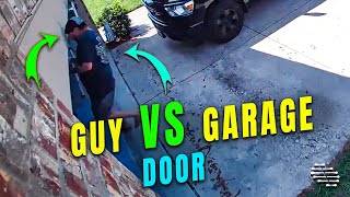 Guy Runs Straight into Garage Door