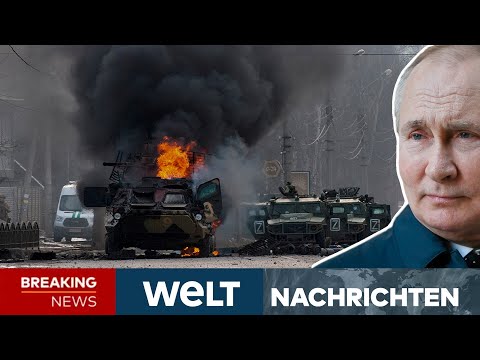 KRIEG in der UKRAINE: Erneut heftige Explosionen in Kiew und Charkiw | WELT Newsstream