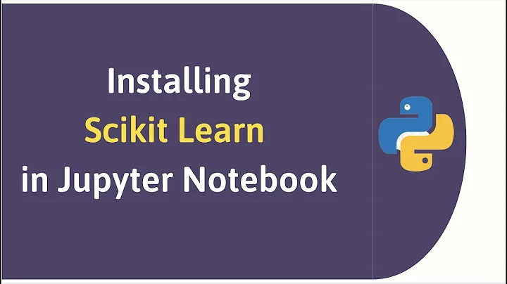 Installing Scikit learn in Anaconda Jupyter Notebook