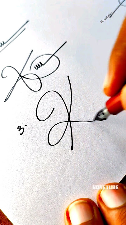 How to sign the letter K❤ ?
