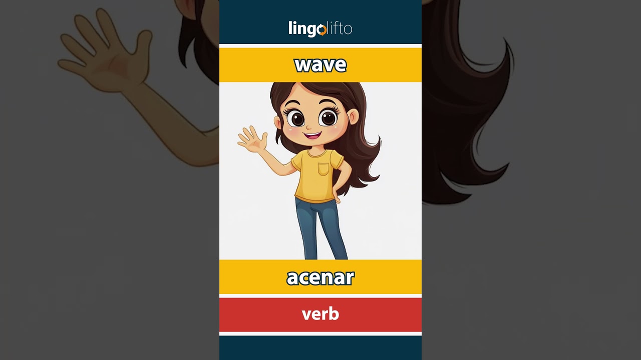 🇬🇧🇵🇹 wave - acenar : vocabulary builder : learn English : vamos aprender inglês