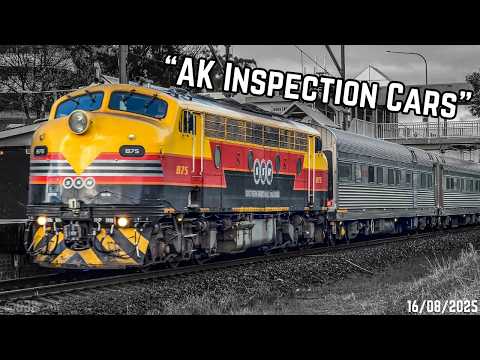 AK Track Inspection Train + 4490 Passing Through Wolli Creek