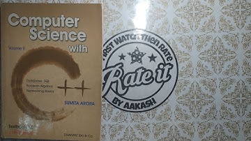 Computer Science with c++ by Sumita Arora Class 12 Volume 2 Book Review in Hindi | C++ by Sumita