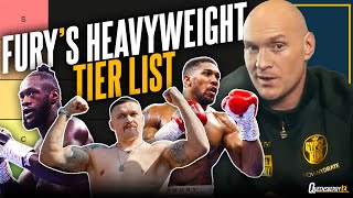 Tyson Fury Dosser Tier List | Anthony Joshua, Oleksandr Usyk, Deontay Wilder & other fighters ranked