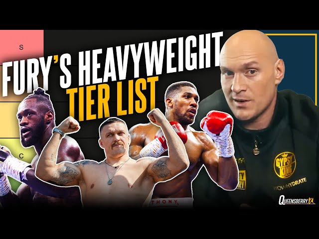 Tyson Fury Dosser Tier List | Anthony Joshua, Oleksandr Usyk, Deontay Wilder u0026 other fighters ranked class=
