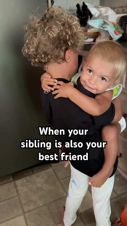 This is a THREE year age difference #motherhoodjourney #siblings