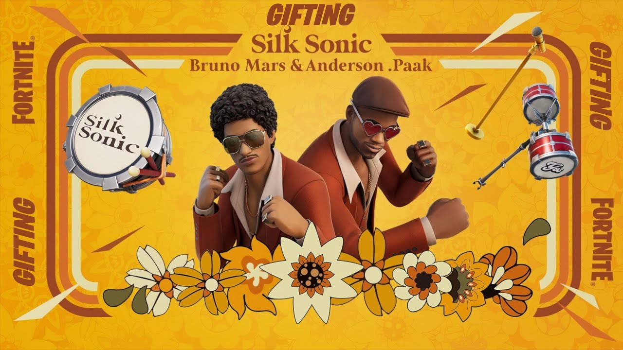FORTNITE GIFTING Silk Sonic Skins, Bruno Mars, Anderson .Paak, Fennec