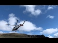 Atlantic Airways Bell 412EP Helicopter OY-HSJ takeing off at Mykines Heliport