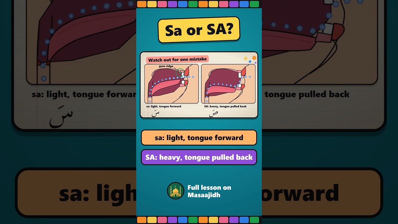 Sa or SA? Seen vs Sad in Arabic #Shorts