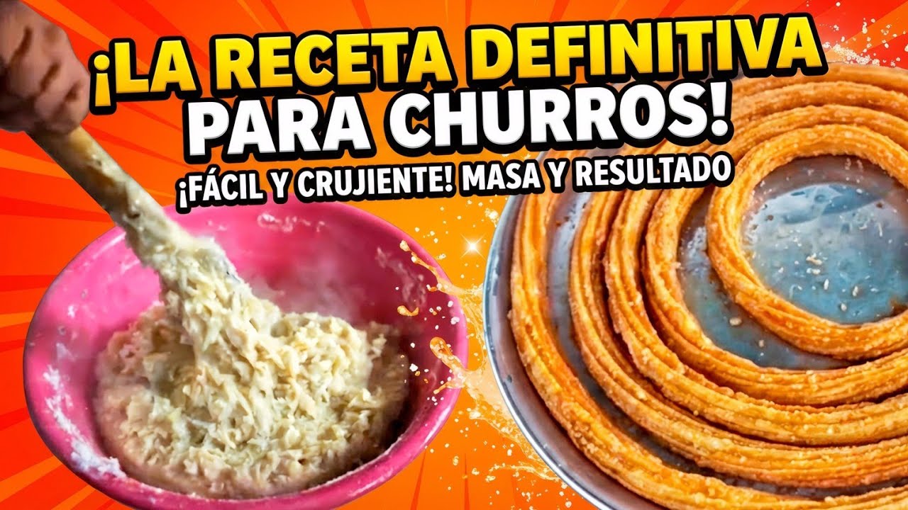 RECETA COMPLETA DE LOS CHURROS AZUCARADOS, PASO A PASO, FACIL Y RÁPIDO! (4KG PARA VENDER)