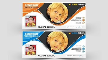 CorelDraw Tutorial | how to make school facebook cover art | full Hindi tutorial