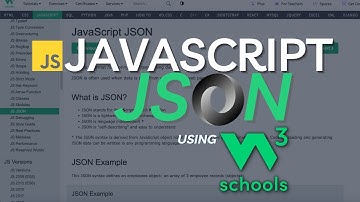 W3Schools JavaScript JSON Tutorial | W3Schools JSON Tutorial for beginners | Learn JSON